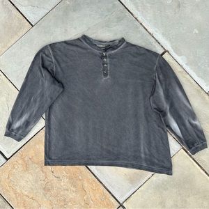Vintage 90s Hand Overdyed Longsleeve Henley